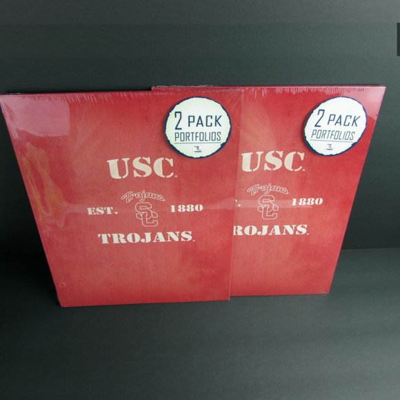 4 USC Trojans Portfolio Folders School Supplies 9.5" x 12" Turner Licensing - Picture 4 of 5